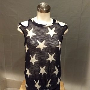 BIBI Size S Blue and White with Stars